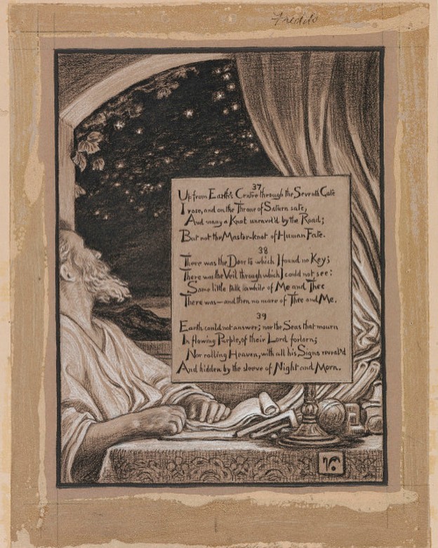 夜窗密語：昏金帷幕垂落於星幕之前，幽影伏於書卷與燭座之側，字跡如微光在靜夜中層層浮現，整幅畫面沉入祕儀般的凝視與沉思。