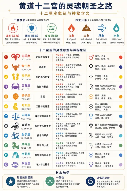 黄道十二宫图解